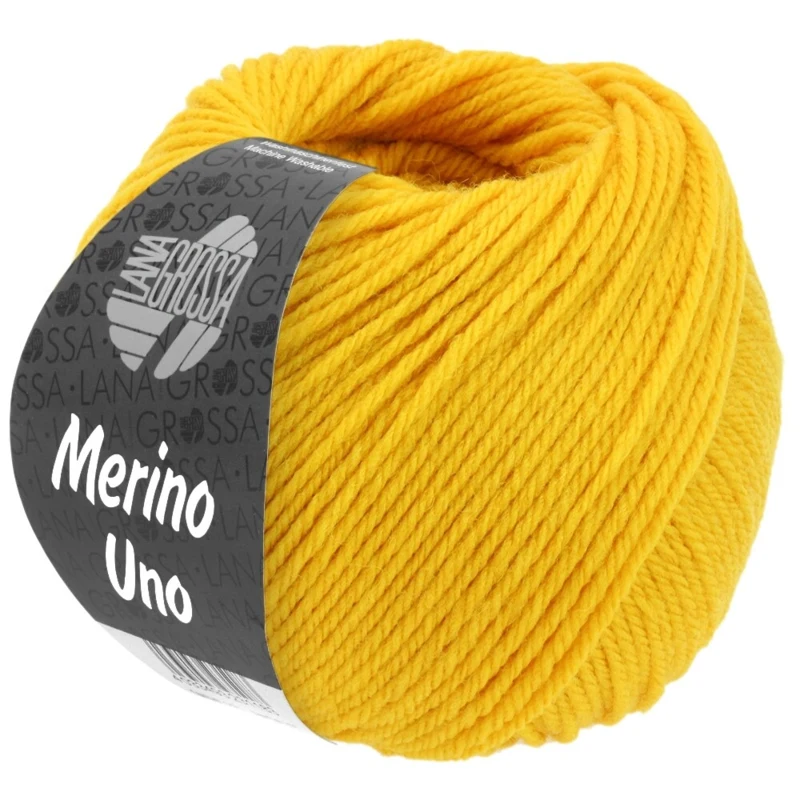 Lana Grossa Merino Uno 44 Æggeblommegul