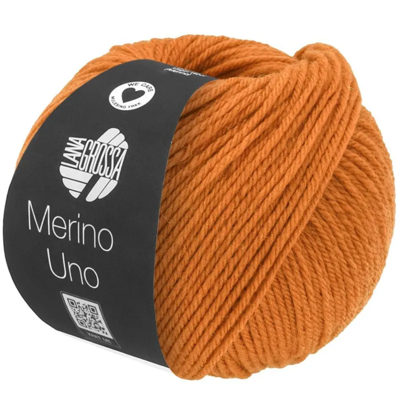 Lana Grossa Merino Uno 83 Orangebrun