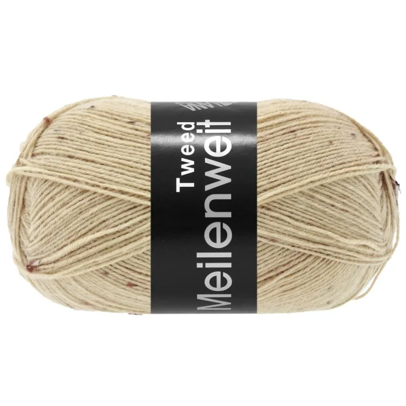 Lana Grossa Meilenweit 100 Tweed 178 Beige meleret