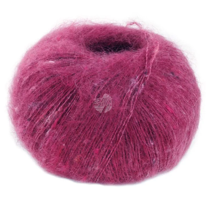 Lana Grossa Natural Superkid Tweed  628 Fuchsia