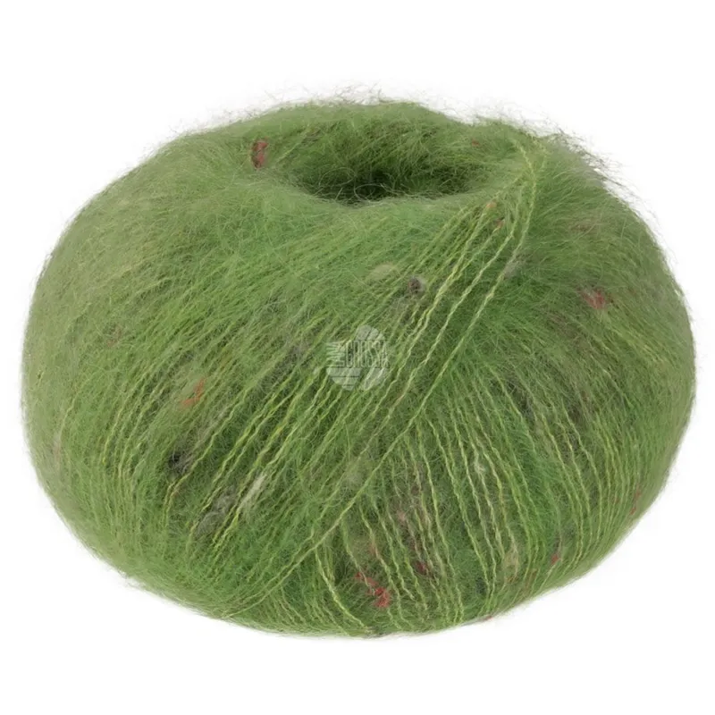 Lana Grossa Natural Superkid Tweed 633 Æblegrøn