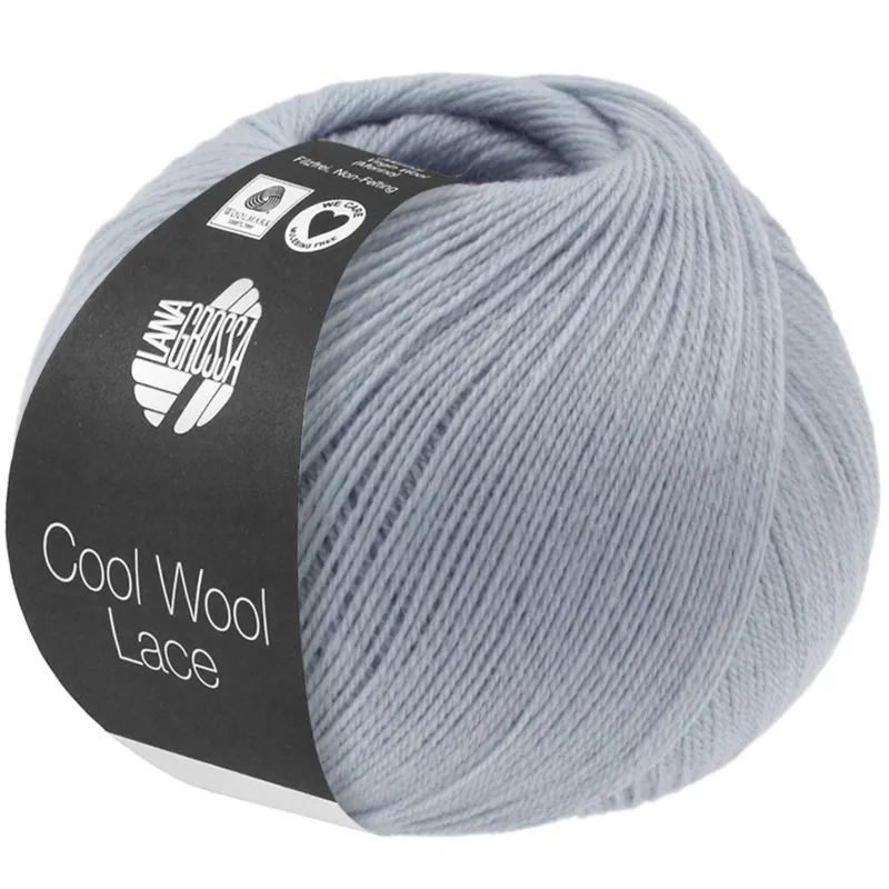 Lana Grossa Cool Wool Lace 62 Pastelblå