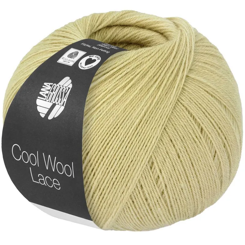 Lana Grossa Cool Wool Lace 65 Pastelgrøn