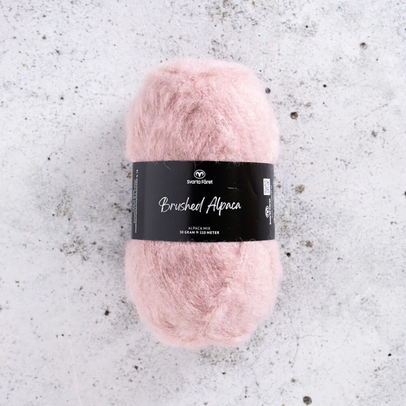 Svarta Fåret Brushed Alpaca 015 Blush rosa