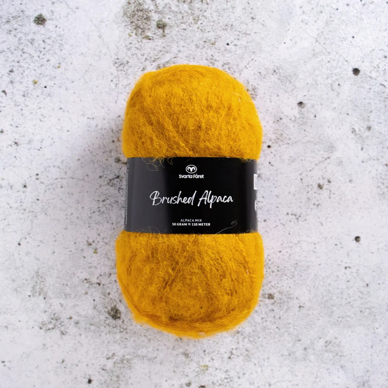 Svarta Fåret Brushed Alpaca 007 Ravfarvet aura