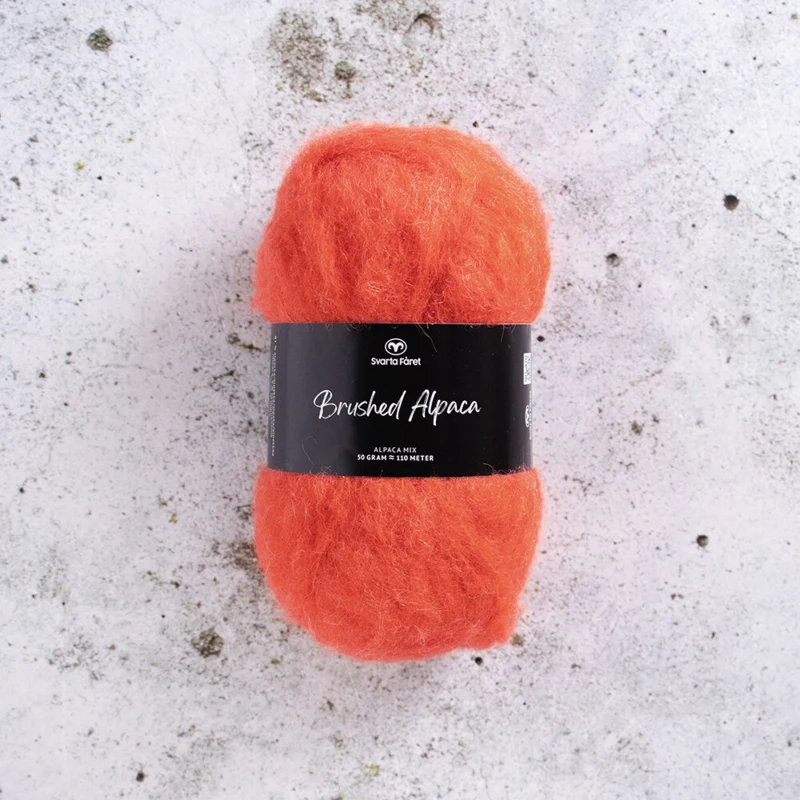 Svarta Fåret Brushed Alpaca 008 Flammende frenzy