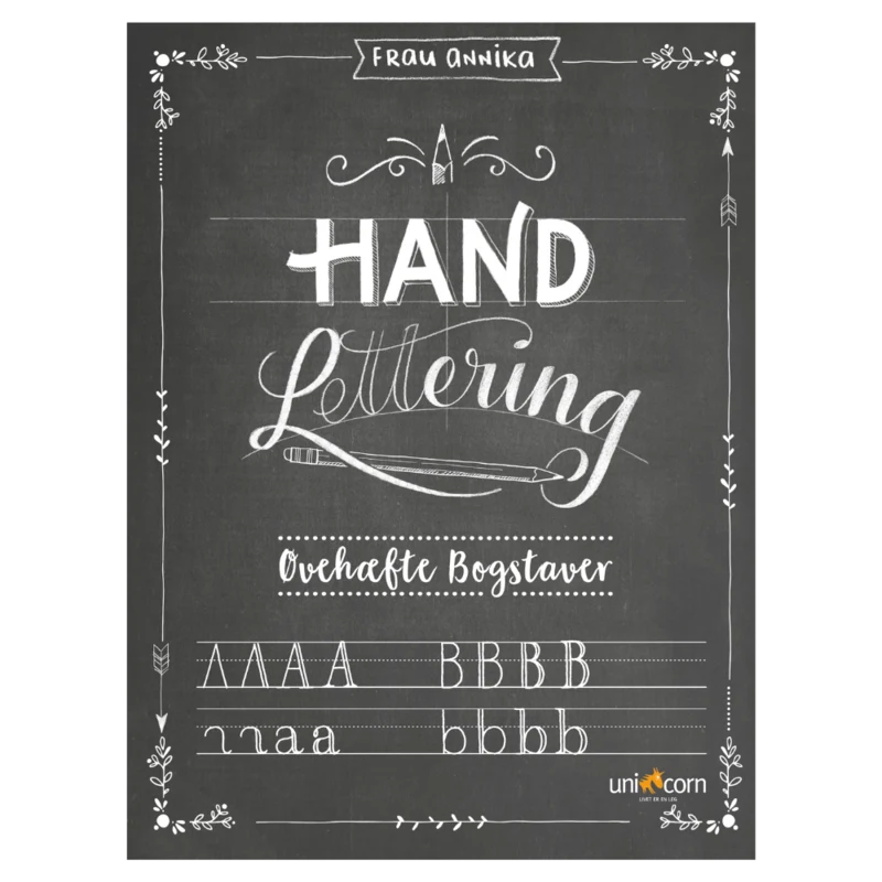 Hand Lettering Øvehæfte Bogstaver