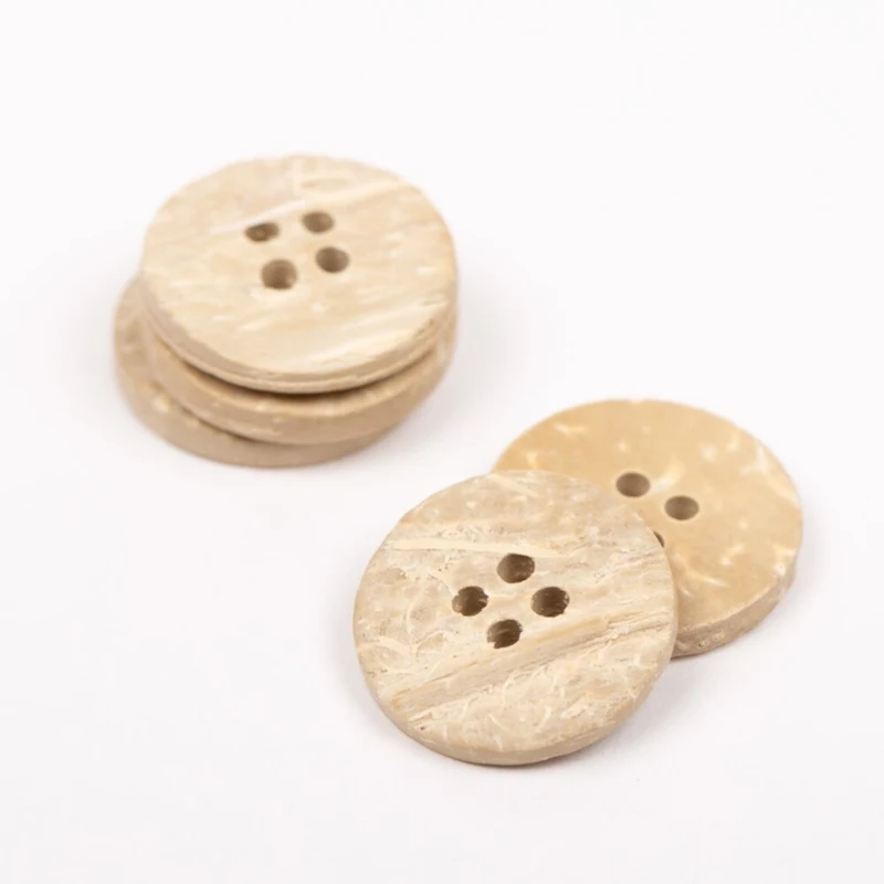 DROPS Bleget Kokosnød, Knap, 20 mm (nr. 803)