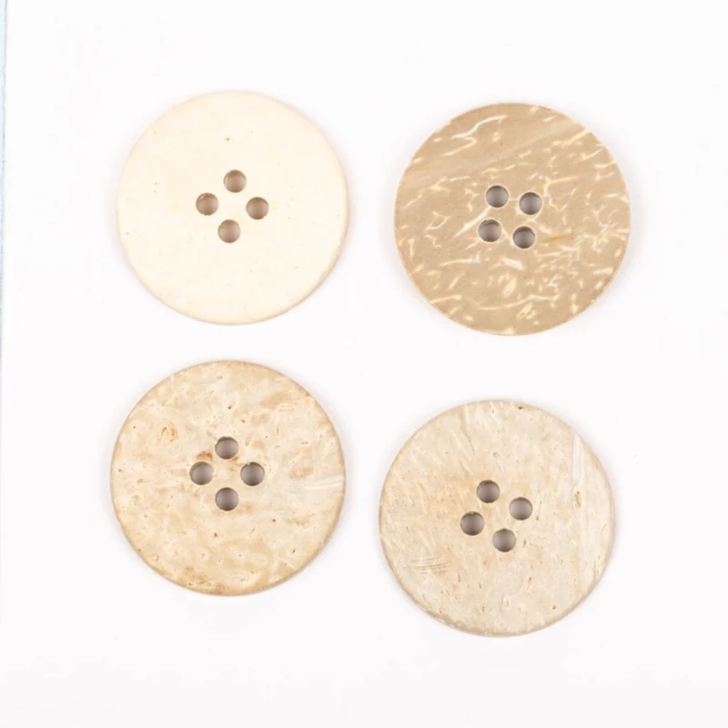 DROPS Bleget Kokosnød, Knap, 25 mm (nr. 804)