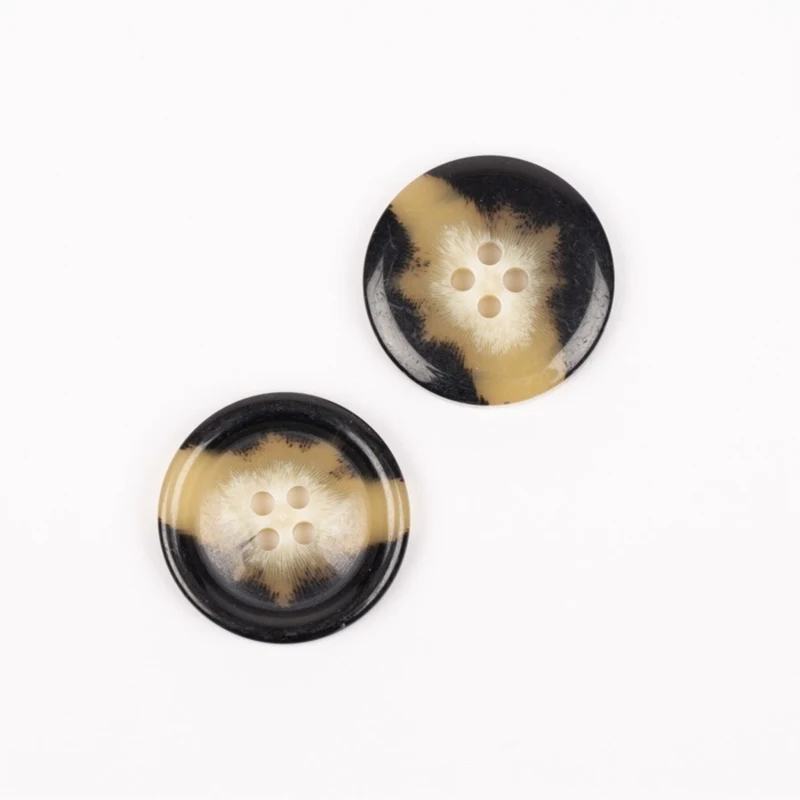 DROPS Imiteret Horn (Mokka), Knap, 25 mm (nr. 714)