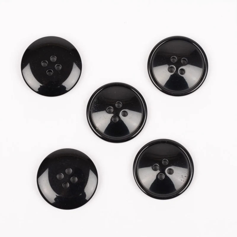 DROPS Imiteret Horn (Sort), Knap, 20 mm (nr. 717)