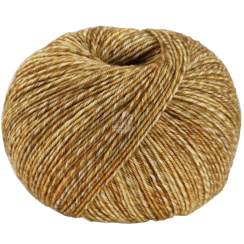 Lana Grossa Vintage Socks 1006 Sennepsgul/Gulbrun/Grønbrun meleret