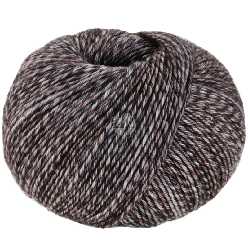 Lana Grossa Vintage Socks 1010 Gråbeige/Mørkegrå/Gråbrun meleret