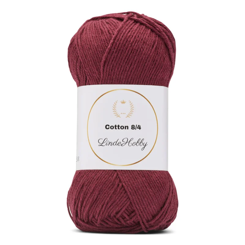 LindeHobby Cotton 8/4 090 Bordo