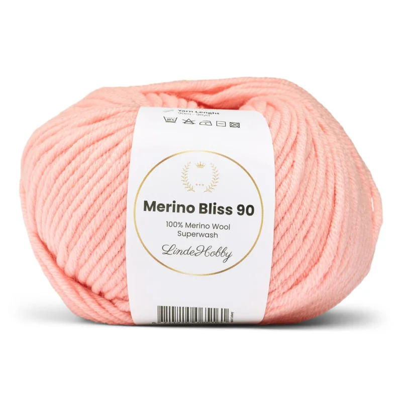 LindeHobby Merino Bliss 90 24 Ferskenpink