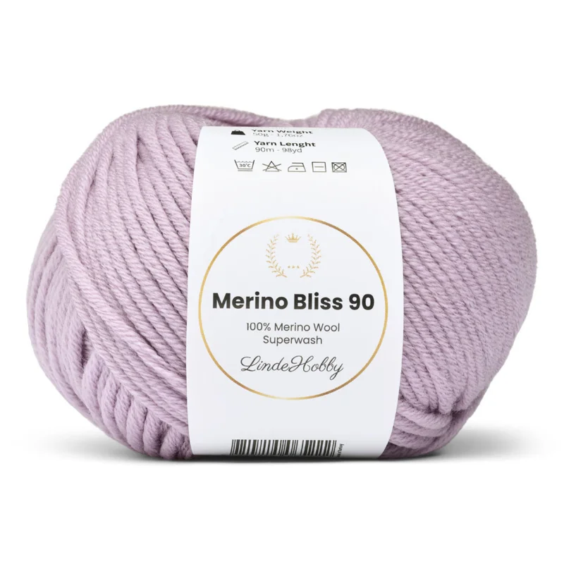 LindeHobby Merino Bliss 90 30 Lyslilla