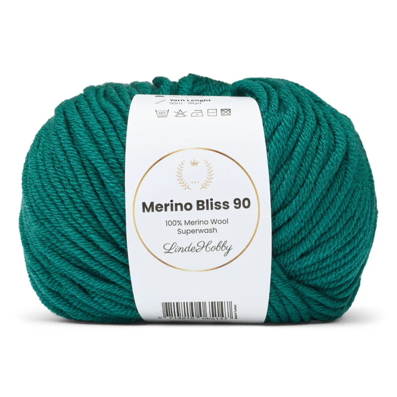 LindeHobby Merino Bliss 90 22 Skovgrøn