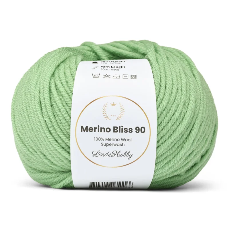 LindeHobby Merino Bliss 90 19 Salviegrøn