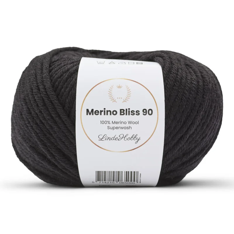 LindeHobby Merino Bliss 90 08 Meget mørkebrun