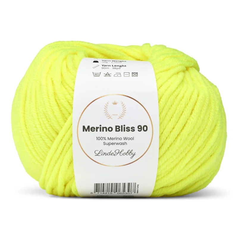 LindeHobby Merino Bliss 90 38 Neongul
