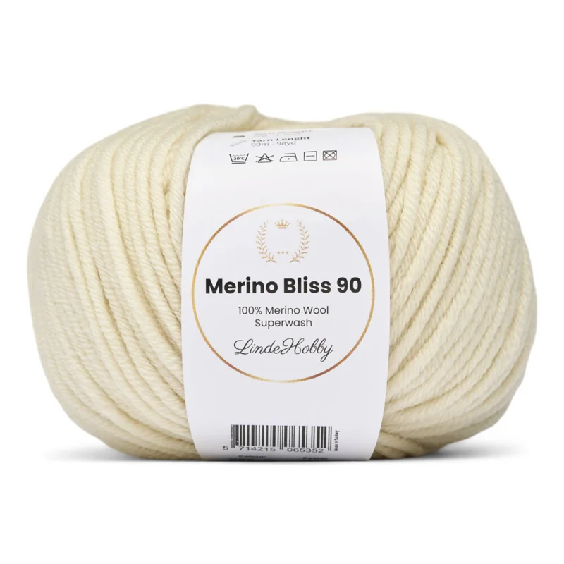 LindeHobby Merino Bliss 90 01 Creme