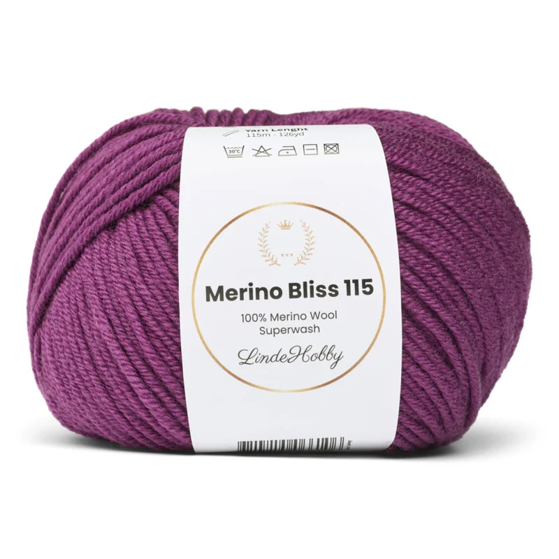 LindeHobby Merino Bliss 115 24 Lilla