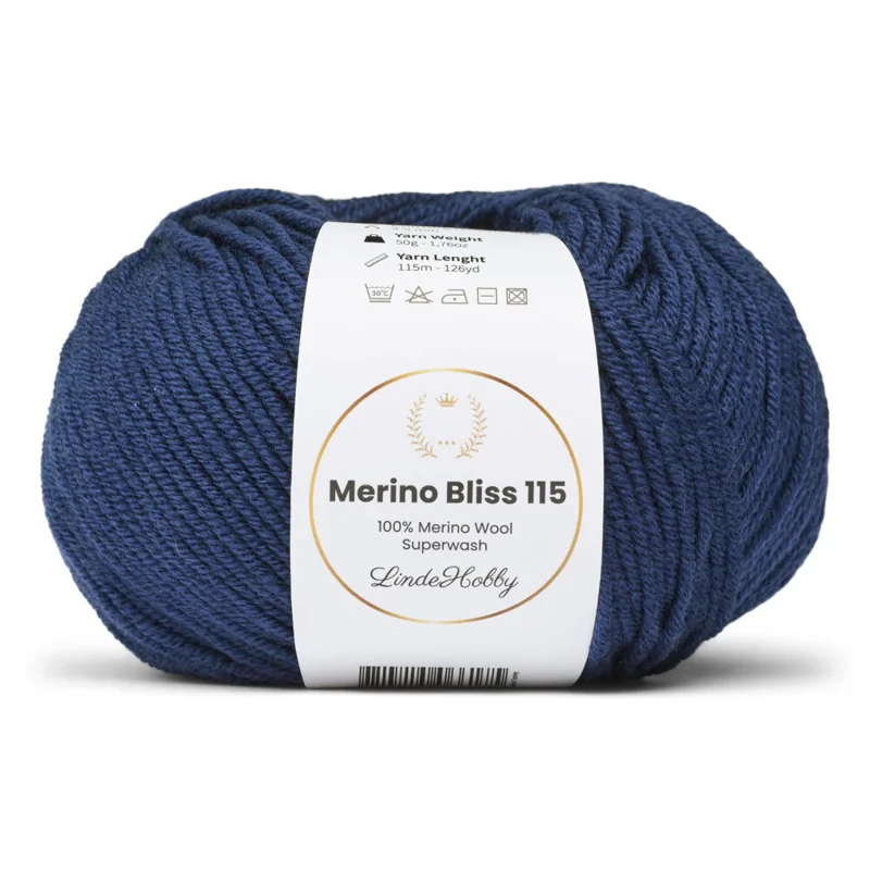 LindeHobby Merino Bliss 115 31 Marineblå