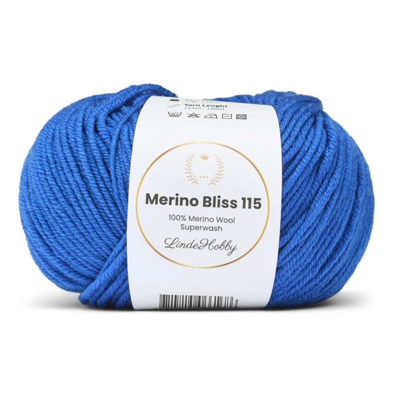 LindeHobby Merino Bliss 115 30 Koboltblå