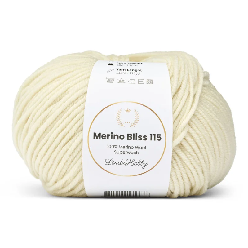 LindeHobby Merino Bliss 115 02 Elfenben