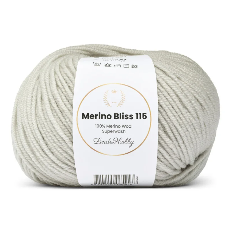 LindeHobby Merino Bliss 115 05 Lysegrå