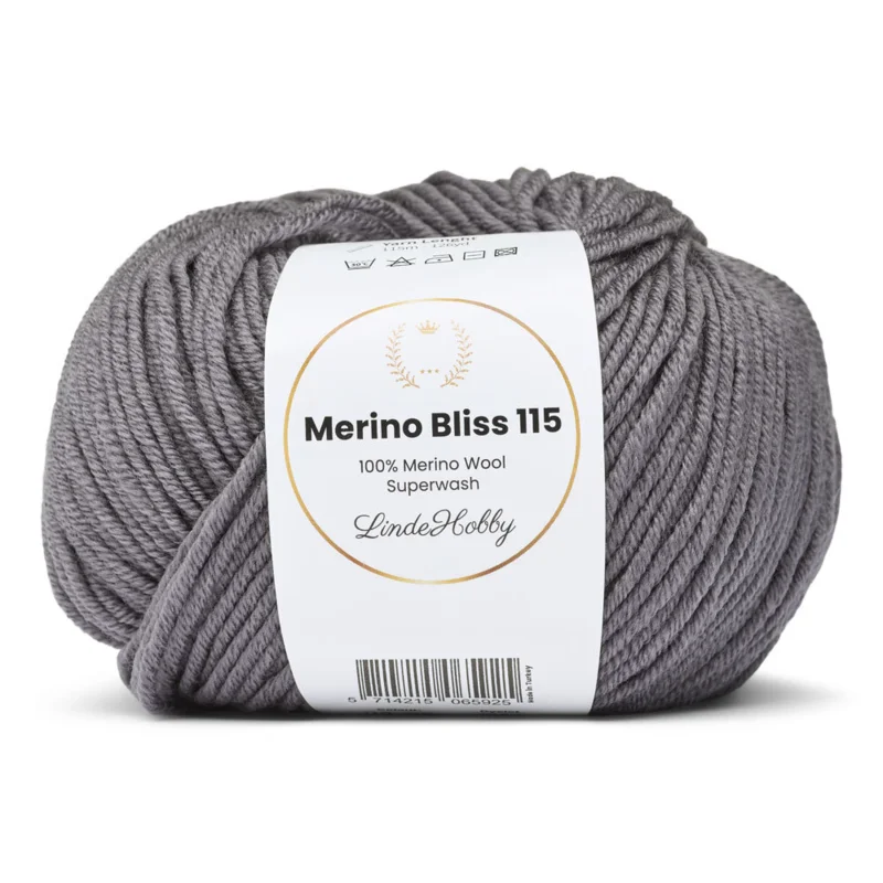 LindeHobby Merino Bliss 115 06 Grå