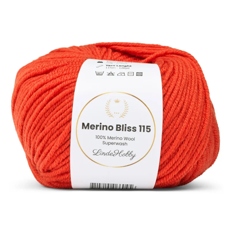 LindeHobby Merino Bliss 115 18 Orange