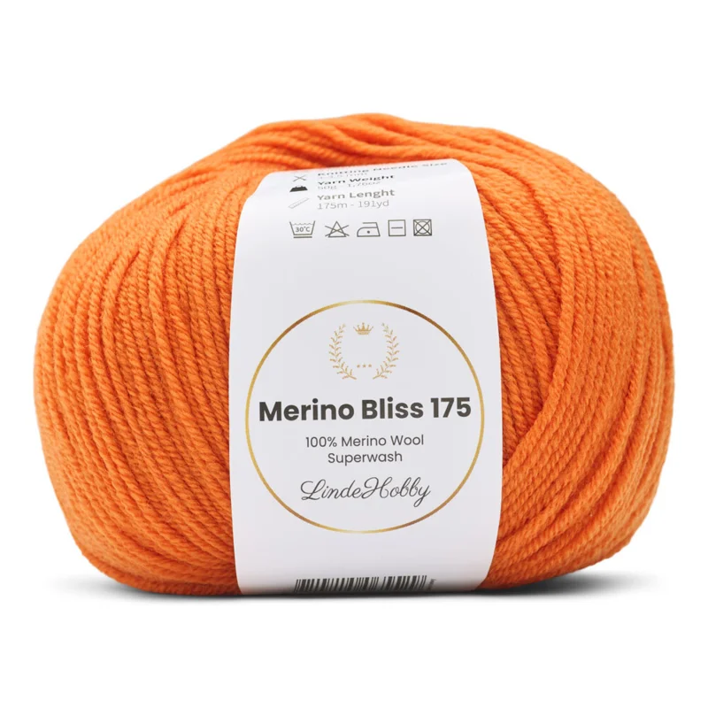LindeHobby Merino Bliss 175 17 Brændt orange