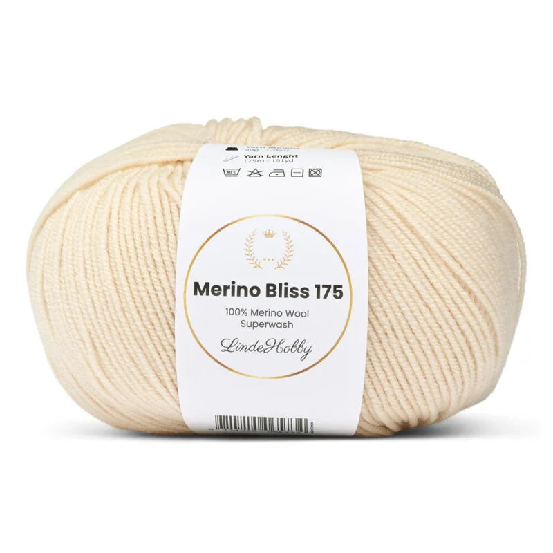 LindeHobby Merino Bliss 175 38 Varm creme
