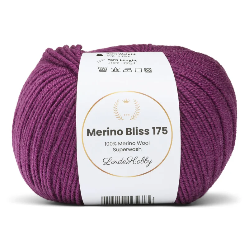 LindeHobby Merino Bliss 175 32 Blomme