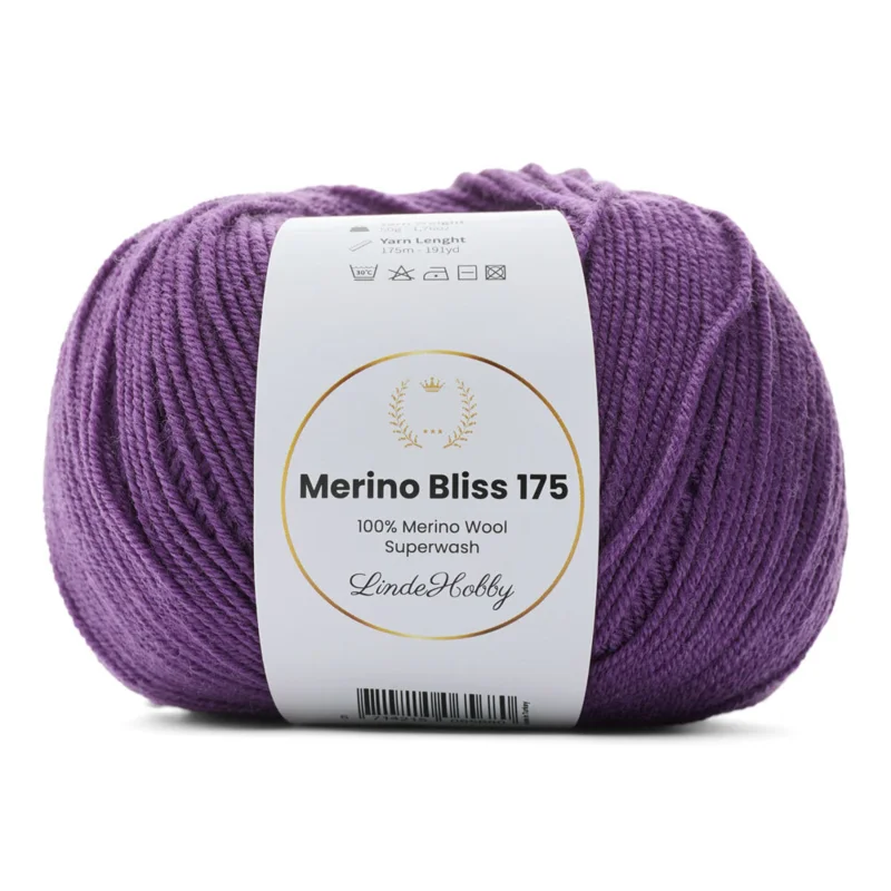 LindeHobby Merino Bliss 175 33 Violetdrøm