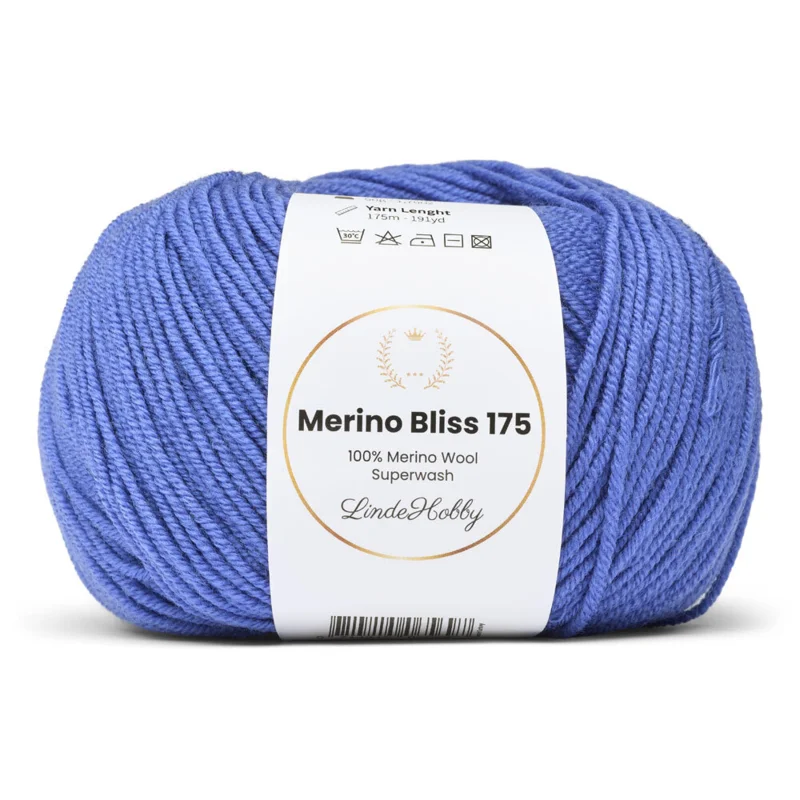 LindeHobby Merino Bliss 175 34 Kornblomstblå