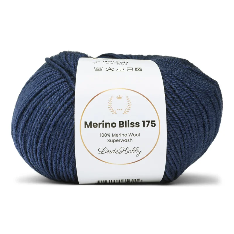 LindeHobby Merino Bliss 175 26 Mørkeblå