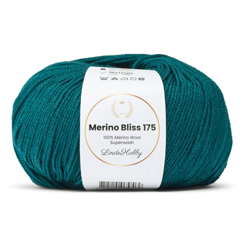 LindeHobby Merino Bliss 175 35 Mørk petroleumsgrøn