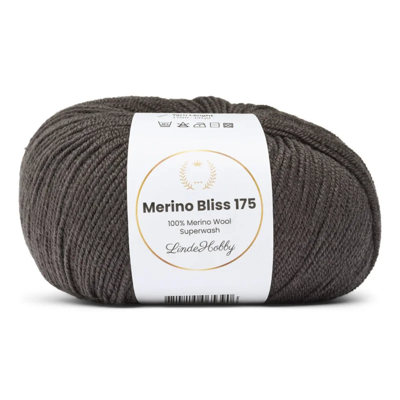 LindeHobby Merino Bliss 175 04 Mørkegrå