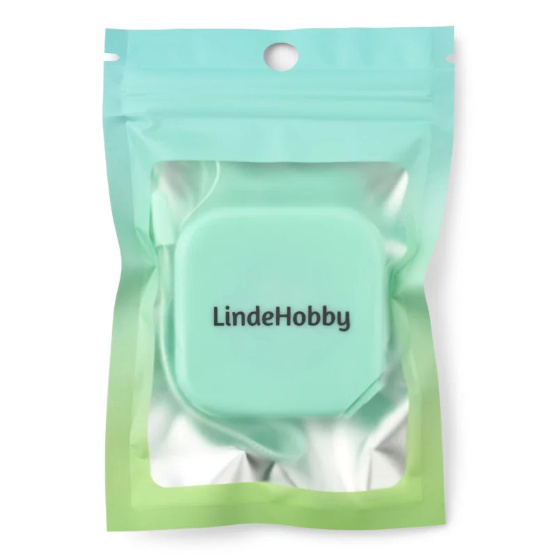 LindeHobby Firkantet Udtrækkeligt Målebånd, 150 cm Grøn