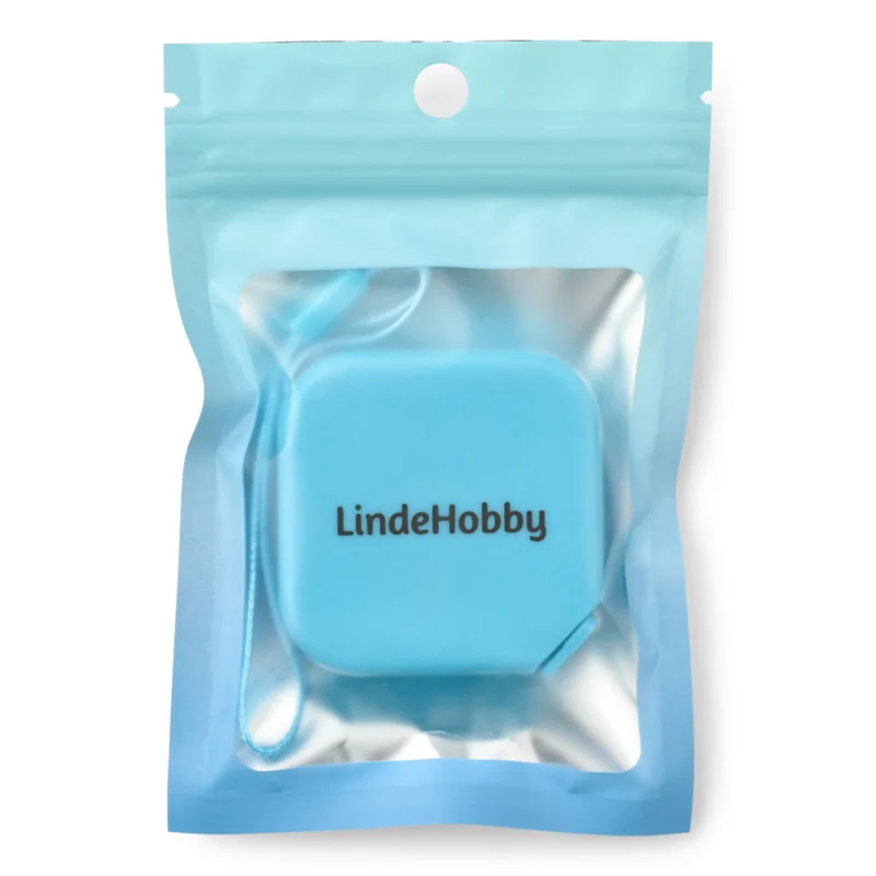 LindeHobby Firkantet Udtrækkeligt Målebånd, 150 cm Blå