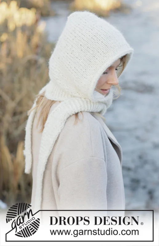 253-60 Snowflake Hood by DROPS Design