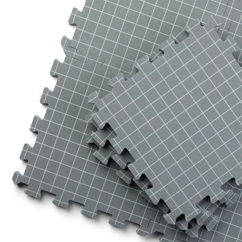 LindeHobby Blocking Måtter i Filtet Taske med 100 T-nåle, Grå