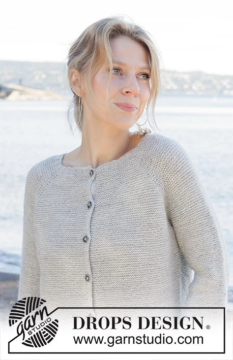 257-23 Misty Lake Cardigan by DROPS Design