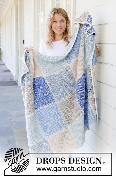 256-1 August Evenings Blanket by DROPS Design