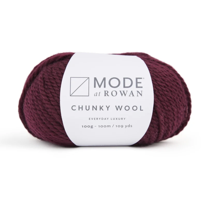 Mode at Rowan Chunky Wool 020 Burgundy