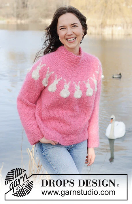 257-36 Bunny Bloom by DROPS Design