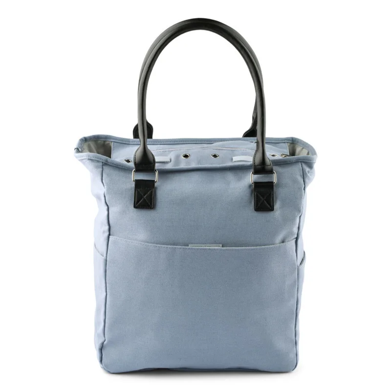 HobbyArts Skuldertaske med lynlåslomme, lysegrå