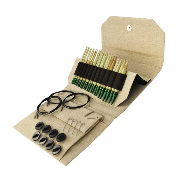 LYKKE Udskiftelige Rundpindesæt Grove, Beige, 13 cm